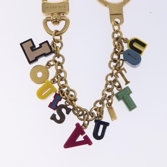 LOUIS VUITTON Porte Cles Chainne Playtime Charm metal Gold M66202 LV Auth 131847 - Picture 13 of 13